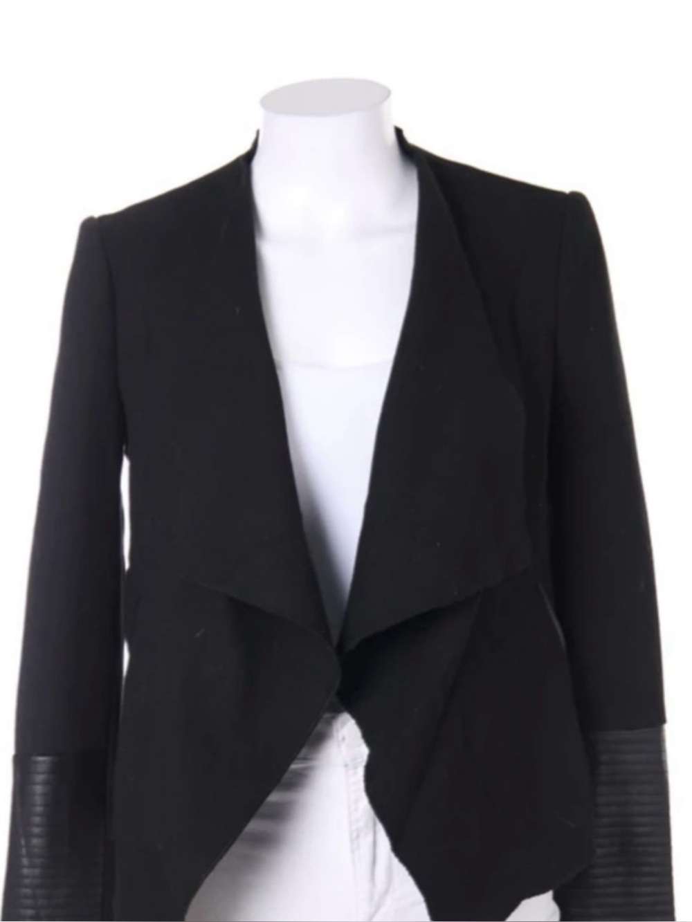 ❤️ ZARA JACKET with Faux Leather Trim